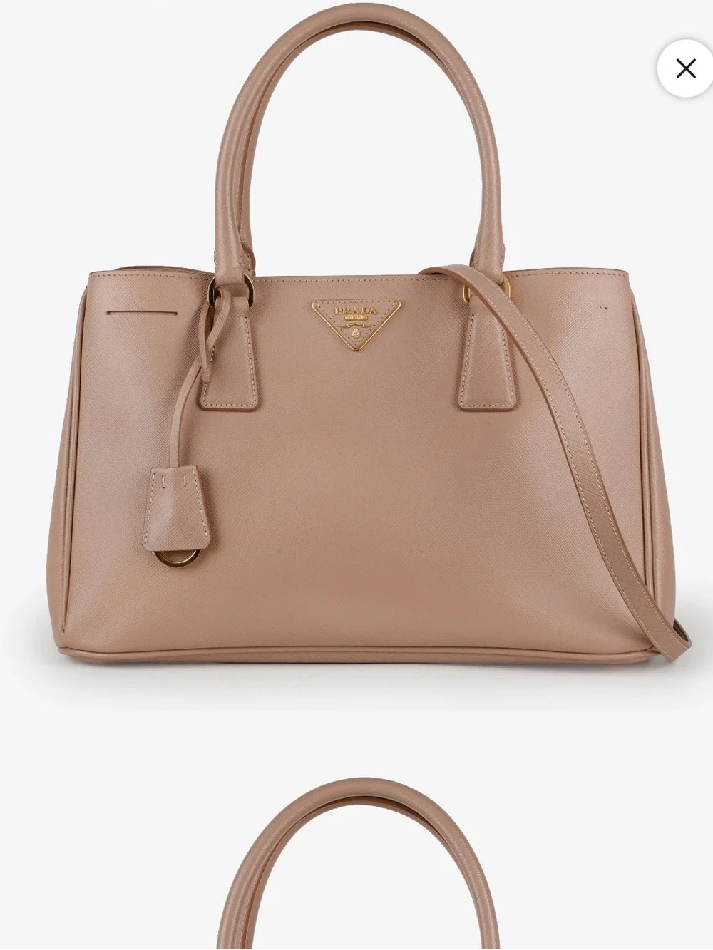 Prada Medium Galleria Beige Saffiano